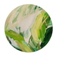 thumbnail image 4 of PIKWEEK Outdoor Fitted Round Tablecloth - Palm Leaves Design - Multiple Sizes Available White, 4 of 8