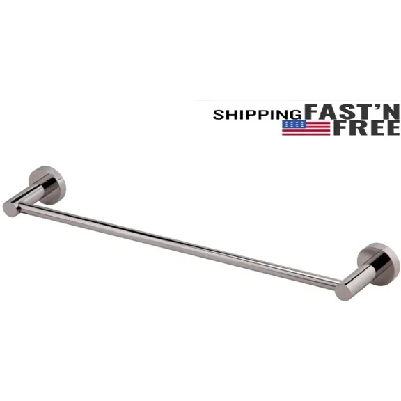 18" Towel Bar Holder Modern Bath Accessories Bathroom Hardware, Chrome