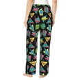 thumbnail image 3 of Xecao Geometric Dinosaur Women's Straight Lounge Pajama Pants: The Epitome of Relaxed Sleepwear, 3 of 9