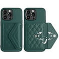 thumbnail image 6 of TECH CIRCLE Wallet Case For iPhone 13 Pro with Card Holder,Flip Premium PU Leather Magnetic Clasp Kickstand Heavy Duty Protective Cover with Wrist Strap for Apple iPhone 13 Pro 6.1" 2021,Green, 6 of 7