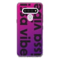 thumbnail image 1 of MUNDAZE LG Stylo 6 Shockproof Clear Hybrid Protective Phone Case Purple Clear Funny Text Quote Issa Vibe Cover, 1 of 6