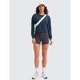 thumbnail image 4 of Sudadera CRZ YOGA SoftAura con cuello redondo y manga larga - Azul, 4 of 5