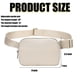 thumbnail image 2 of Riñoneras Running Fanny Packs para mujer y hombre, bolsos con cinturón inclinado con correas deportivas divertidas en blanco con estampado de leopardo, 2 of 5