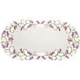 thumbnail image 4 of Lavender Lilac Doily, Placemat on Ivory (16" / 12" x 21"), 4 of 4