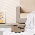 thumbnail image 5 of Unique Bargains 1 Pack Clothes Storage Bags Moving Bags Brown 10.2*7.5*6.3in, 5 of 7