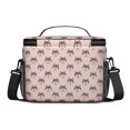 thumbnail image 3 of Husky Head Pink Pattern Insulated Lunch Box for Women Men, Medium Leakproof Cooler Bag with Adjustable Strap, 10"x6.7"x8", 3 of 6