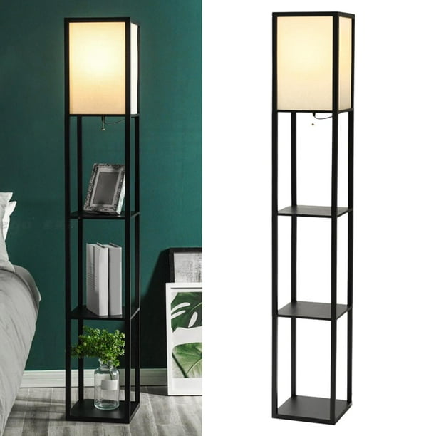 Shelf Floor Lamp Display Storage Shelves Simple Organizer 4 Tier