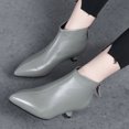 thumbnail image 4 of NECHOLOGY Botas Mujer Adulto Femenino Zapatos Botines mujer Zapatos de mujer Botas térmicas Punta estrecha Tacón Botas con cremallera Botas de mujer de moda (Blue, 6.5), 4 of 6