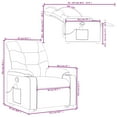 thumbnail image 4 of vidaXL Fauteuil Inclinable de Massage Debout en Tissu Gris Clair, 4 of 5