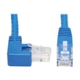 thumbnail image 1 of Eaton Tripp Lite Series Right-Angle Cat6 Gigabit Molded UTP Ethernet Cable (RJ45 Right-Angle M to RJ45 M), Blue, 15 ft. (4.57 m) - Patch cable - RJ-45 (M) to RJ-45 (M) right-angled - 15 ft - UTP - CAT 5/5e/6 - molded, stranded - blue, 1 of 5