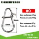 thumbnail image 1 of 30, 50 o 100 Uds., broches de pesca de acero inoxidable, Clips de bloqueo rápido, accesorios de conector de seguridad, aparejos para señuelos, ganchos, Clips Tan Jianjun unisex, 1 of 2
