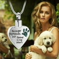 thumbnail image 4 of Birthstone Pet Cremation Jewelry for Ashes Pendant Paw Print Pet Heart Urn Necklace Memorial Keepsake Jewelry for Pet/Dog's/Cat's Ashes, 4 of 7