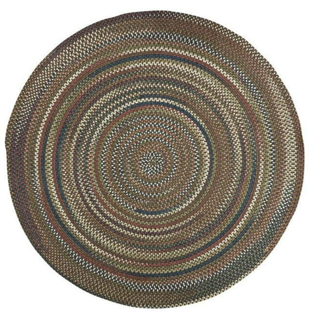 Colonial Mills CV19R084X084 7 ft. Cedar Cove Braided Round Rug, Gray