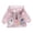 Pink, variant on GiLiling Cute Bunny Graphic Windbreker Jackets for Kids Lightweight Zip up Hooded Rain Jackets Boys Girls Fall Winter Raincoat (Pink, 12-18 Months)
