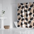 thumbnail image 2 of Black Cute Hedgehog Pattern Shower Curtain 84"x72" ,Bathroom Decorative Shower Curtains Set with 12 Hooks,Modern Waterproof Washable Shower Curtain, 2 of 6