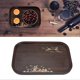 thumbnail image 1 of Bamboo Tray Japanese Simple Romantic Beautiful Resin Walnut Tea Tray for Home Use Rounded Square, 1 of 5