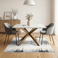 thumbnail image 3 of ODIKA 5'x7' Ivory Gray Bohemian Pattern Washable Area Rug Contemporary Design for Style Non-Slip, Chair-Friendly for Dining Room, Under Table, Home Office, 3 of 7
