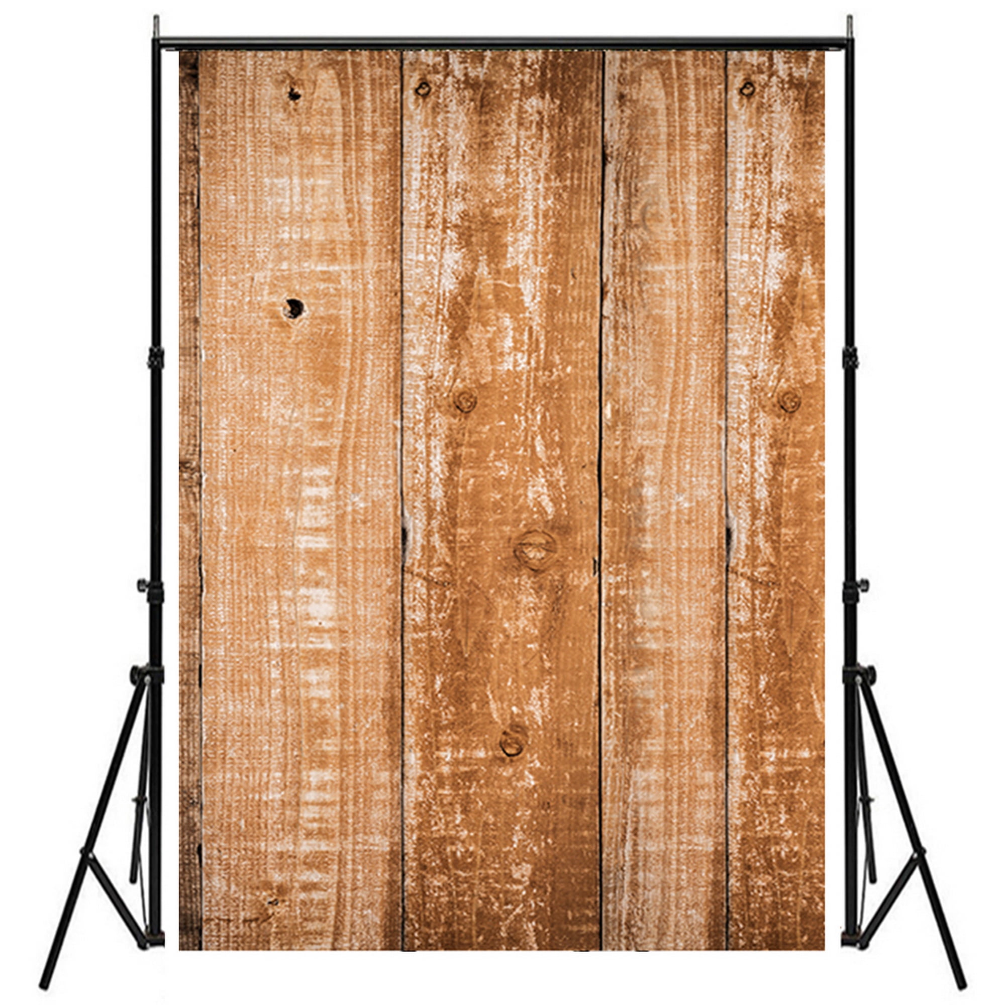 5 x 3 ft Rustic Wood Wall Photography Backdrop Light Brown Vintage Wooden Floor Board Photo Background for Baby Kids Graduation Party Decorations Studio Props 