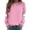 002#-Pink, variant on ASDFVBKG Halloween Sweatshirt Womens Funny Crew Neck Oversized Sweater Ghost Graphic Dressy Long Sleeve Top Fall Soft Pullover Beige L