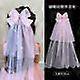 thumbnail image 1 of Girl Veil Hair Clip For Birthday Elegant Princess Themed Headwear For Baby Girls Toddler Girl Hair Accessories Bow Hair Clip, 1 of 3