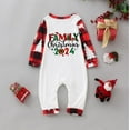 thumbnail image 5 of Penkiiy Family Christmas Pajamas Matching Sets Lounge Home Pjs Long Sleeve Shirts and Plaid Pants Xmas Holiday Pajama Outfits 9 Months White, 5 of 6
