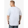 thumbnail image 2 of KingSize Men's Big & Tall Shrink-Less Lightweight Longer-Length V-Neck T-Shirt, 2 of 5