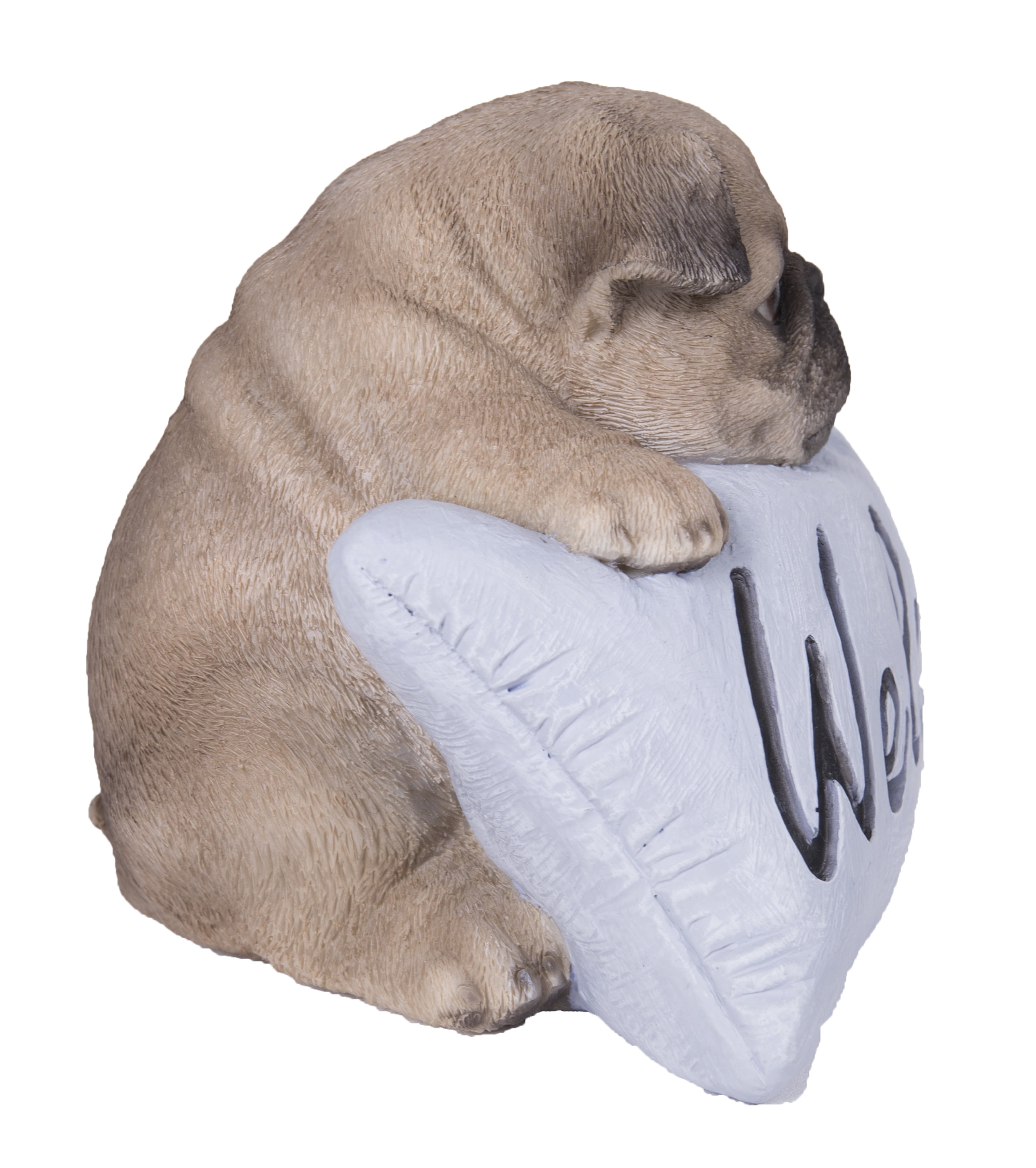 Hi-Line Gift PUG WITH WELCOME SIGN