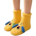 thumbnail image 2 of FAIOROI Womens Fuzzy Socks Cute 3D Dog Cartoon Winter Warm Soft Plush Slipper Socks Christmas Gift Yellow Free Size, 2 of 6