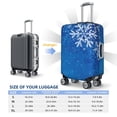 thumbnail image 4 of Fotbe Blue Christmas With Snowflakes Funda Protectora para Equipaje, Antirrayones y Resistente a la Suciedad, Compatible con Maletas de 18 a 32 Pulgadas-Small, 4 of 7