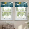 thumbnail image 2 of LALILO Kitchen Curtain Valance Natural River Hot Mountain Rod Pocket Window Curtain 52"x 18" Set of 2, 2 of 7
