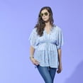 thumbnail image 2 of Design Imports 811049 Tunique Babydoll Rose Chatouillée à Nouer, Fleur de Jacinthe Bleue, 2 of 4