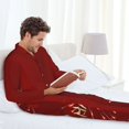thumbnail image 6 of Sikiie Happy New Year 2025 Mens Pajama Set, Soft Warm Long Sleeve Sleepwear, Cozy Button-Down Pjs for Men-Small, 6 of 7