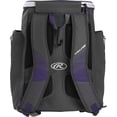 thumbnail image 3 of Mochila de Equipamiento Deportivo Rawlings IMPULSE Beisbol Morado, 3 of 6