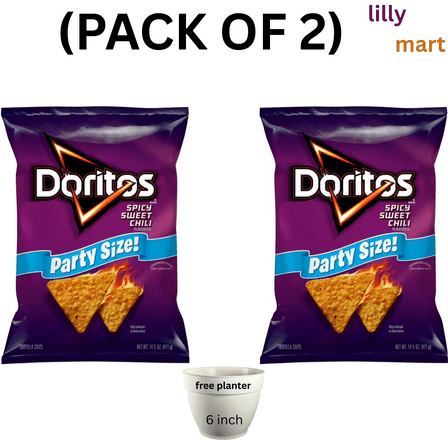 Doritos Spicy Sweet Chili Flavored Tortilla Chips 14.5 oz Bag (Pack Of 2)