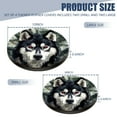 thumbnail image 2 of Electric Stove Burner Covers,4 Pcs Round Gas Burner Cover,8 and 10 Inch,head of husky dog, 2 of 7