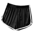 thumbnail image 2 of DailyTrove Women's High Waisted Satin Booty Shorts - Shiny Bodycon Shorts for Club & Party Wear, 2 of 4