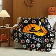 thumbnail image 7 of Cozy Comfort Halloween Throw Blanket, Printed Pumpkin Blanket, Cute Spooky Blanket, 50x60 inches, 7 of 7