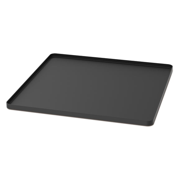 FUYGRCJ Mini Fridge Silicone Mat with 0.8 Inch Raised Edges 23.6x23.6 Inch Under Refrigerator Mat Soft Under Refrigerator Floor Protector Washable Under Washing Machine Mat