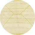 thumbnail image 1 of Ahgly Company Indoor Round Abstract Brown Gold Solid Area Rugs, 5' Round, 1 of 6