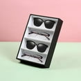 thumbnail image 5 of 4 Grid Jewelry Sunglass Show Tray Glasses Display Storage Organizer Box Eye Glasses Holder Container Eyeglasses Eyewear Storage Case black, 5 of 9