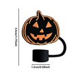 thumbnail image 2 of HALJEN Couvercle de Paille en Silicone pour Tasse, Embout de Paille Réutilisable, Protecteur de Couvercle (Noir), 2 of 6