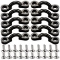 thumbnail image 1 of 10Pcs Kayak Pad Eye Kit, Nylon Bungee Deck Loops Tie Down Pad Eye With Screws, Boat Eye Rigging Kayak Deck Kit Hooks, Rope Loop,, 1 of 9