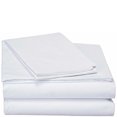 thumbnail image 1 of DaDa Bedding Juego de sábanas ajustables y planas blancas con fundas de almohada, 1 of 3