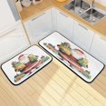 thumbnail image 7 of 2-Piece Kitchen Rugs Set Non-Slip Mats Carpet Floor for Kitchen, Bathroom (19.7"x27.6" & 19.7"x47.2") Santa Claus Holding Gifts, 7 of 7
