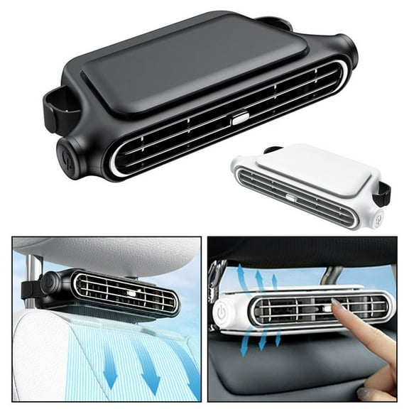 Car Headrest Cool Fan Air Conditioner 3 Speeds Adjustable Electric Air Fan