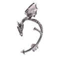 thumbnail image 2 of Fasijew Ear Cuff Punk Ear Cuff Shaped Ear Cuff Exaggerated Hip Hop Gothic Punk Non-Piercing Clip Wrap Cartilage Earring Fashion Accessory, 2 of 7