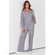 thumbnail image 2 of Conjunto Deportivo de Mujer PRETTYGARDEN 2 Piezas Sudadera con Media Cremallera y Pantalones Palazzo Gris Talla S, 2 of 7