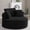 53" Corduroy Black, variant on Vanress 53'' Oversized Round Chaise Lounge Chair Indoor,Upholstered Corduroy Deep Seat Cloud Circle Sofa Chair,Modern Fluffy Comfy Floor Reading Armchair for Living Room,Bedroom,No Assembly,Green