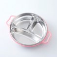 thumbnail image 2 of Tableware,Children's Plate Stainless Steel Compartment Divided Plate Children Plate Ultimate Comfort, 2 of 2