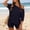 Navy, variant on Womens Matching Lounge Sets 2 Piece Off The Shoulder Short Sleeve Top and Biker Shorts Casual Travel Vacation Outfits